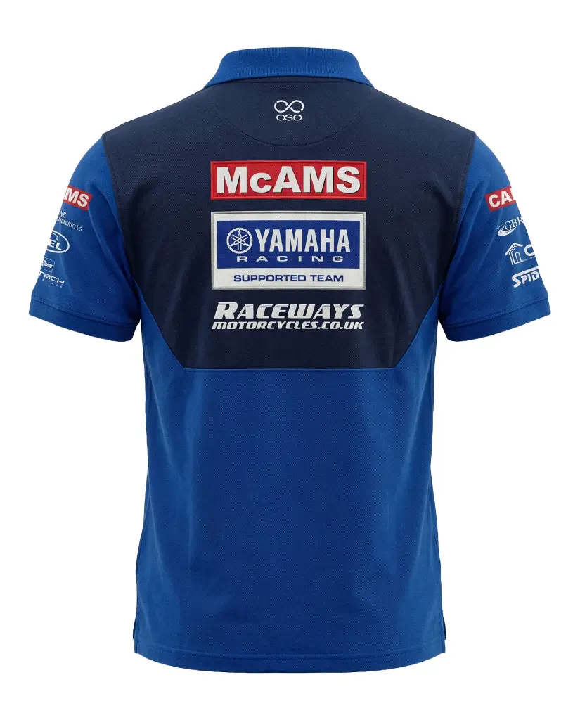 Raceways Yamaha Polo Shirt Back Image.webp