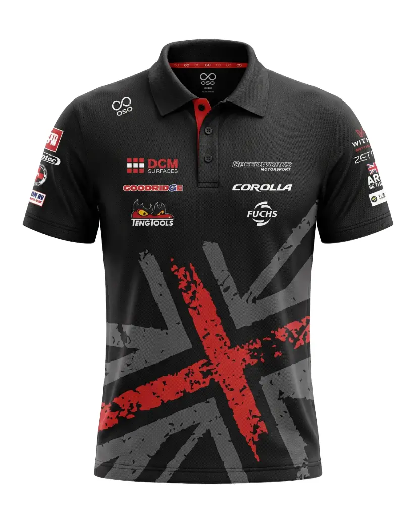 Speedworks Corolla Racing 2026 Polo Shirt (Black) - Men