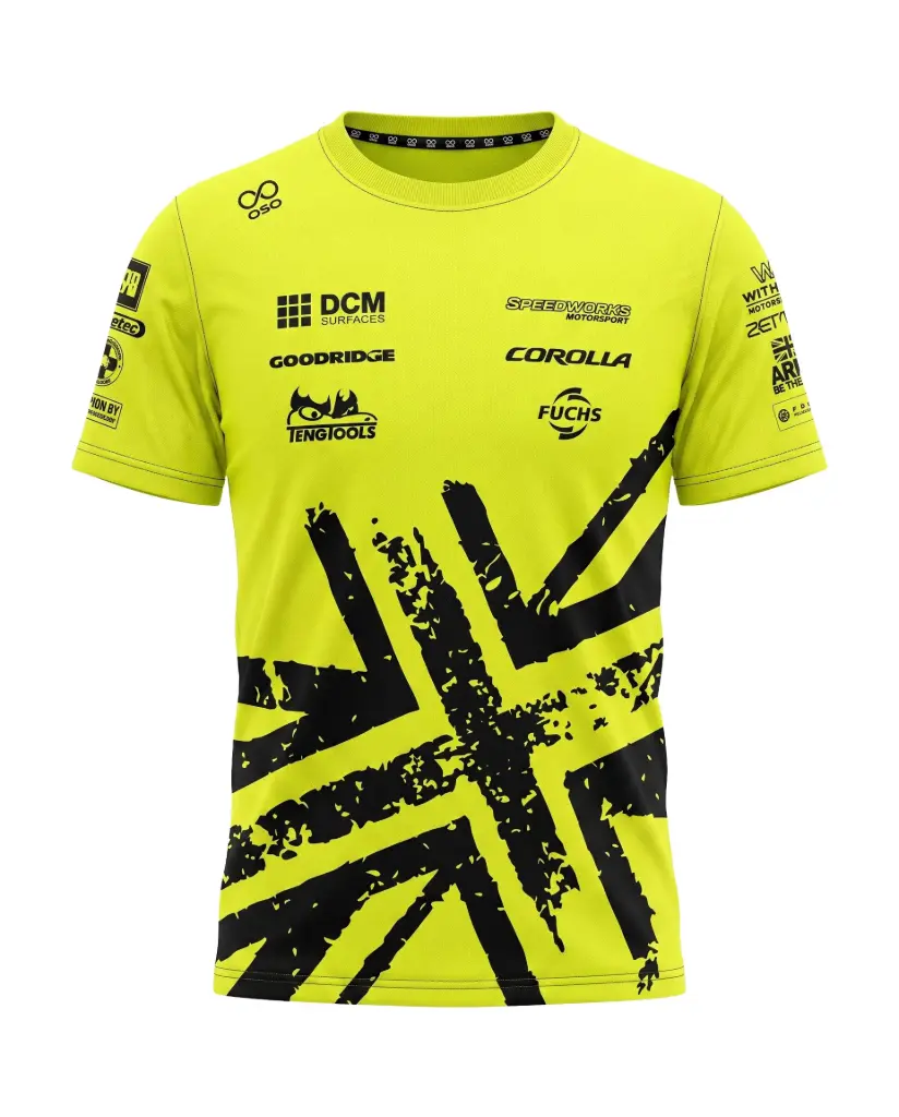 Speedworks Corolla Racing 2026 T Shirt (Hi Vis) - Men