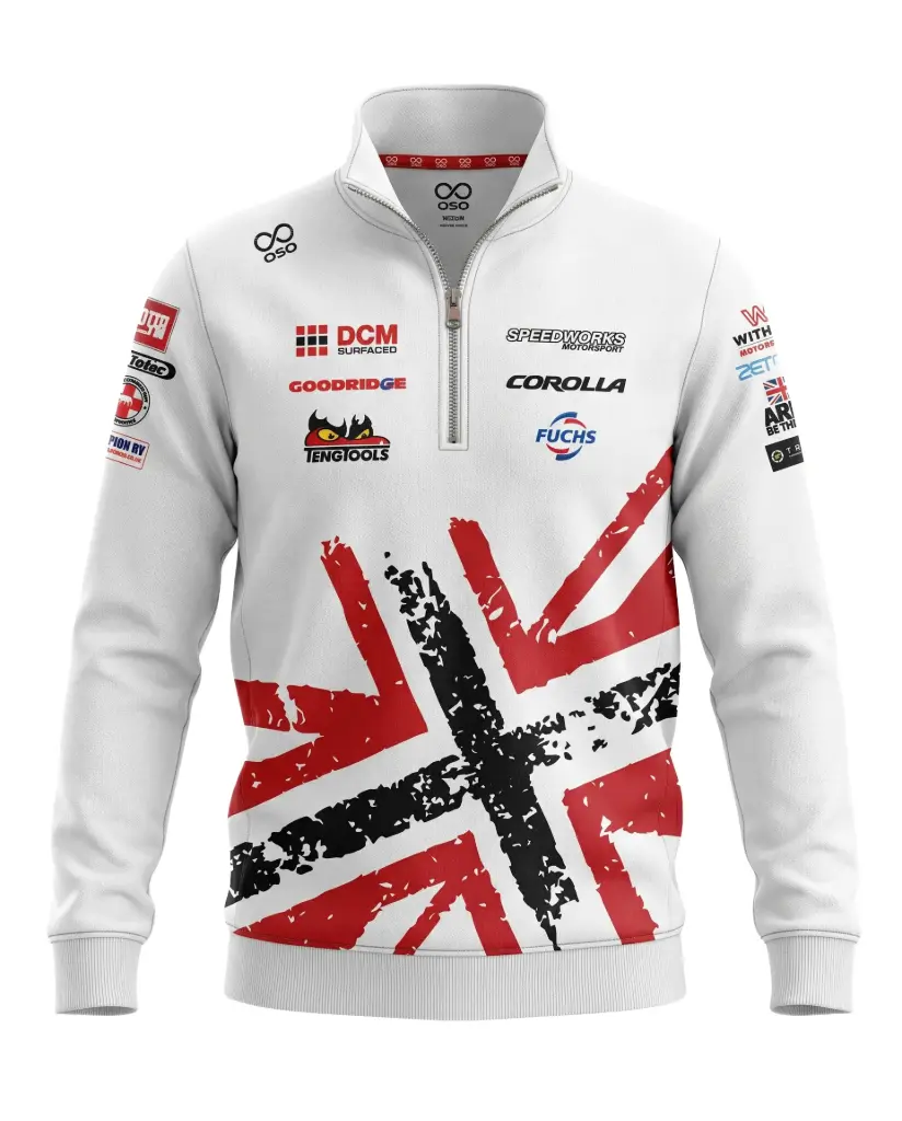 Speedworks Corolla Racing 2026 Qtr Zip (White) - Youth