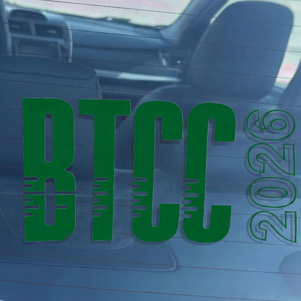 BTCC Window Sticker - Small