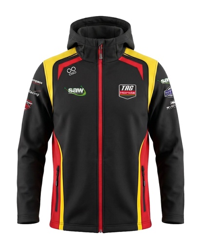 TAG Racing Team Softshell - Mens - Black/Yellow/Red