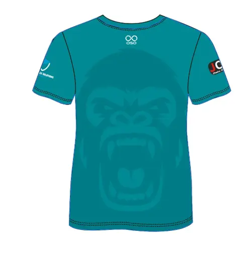 Gorillas Rugby T-Shirt (Blue) - Adult