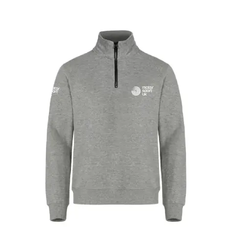 Motorsport UK Zip Neck Sweatshirt