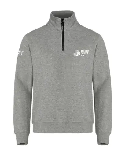 Motorsport UK Zip Neck Sweatshirt