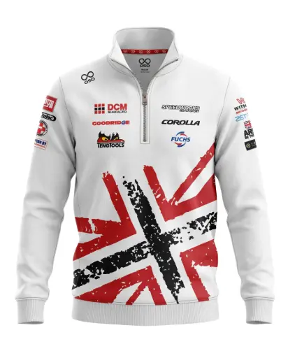 Speedworks Corolla Racing 2026 Qtr Zip (White) - Youth