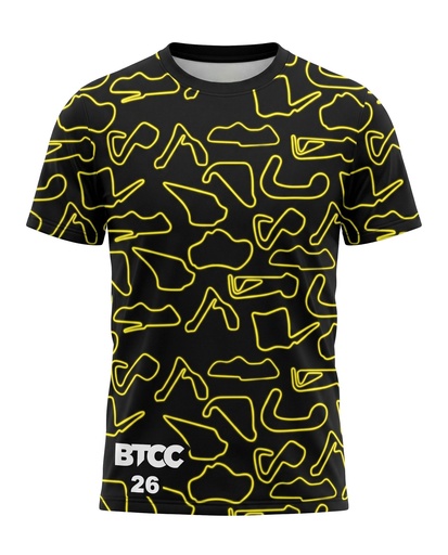BTCC Circuit T-Shirt 2026 - Youth (Yellow)