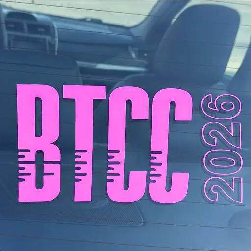 BTCC Window Sticker - Small