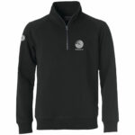MSUK Zip Neck Sweatshirt - Jet black