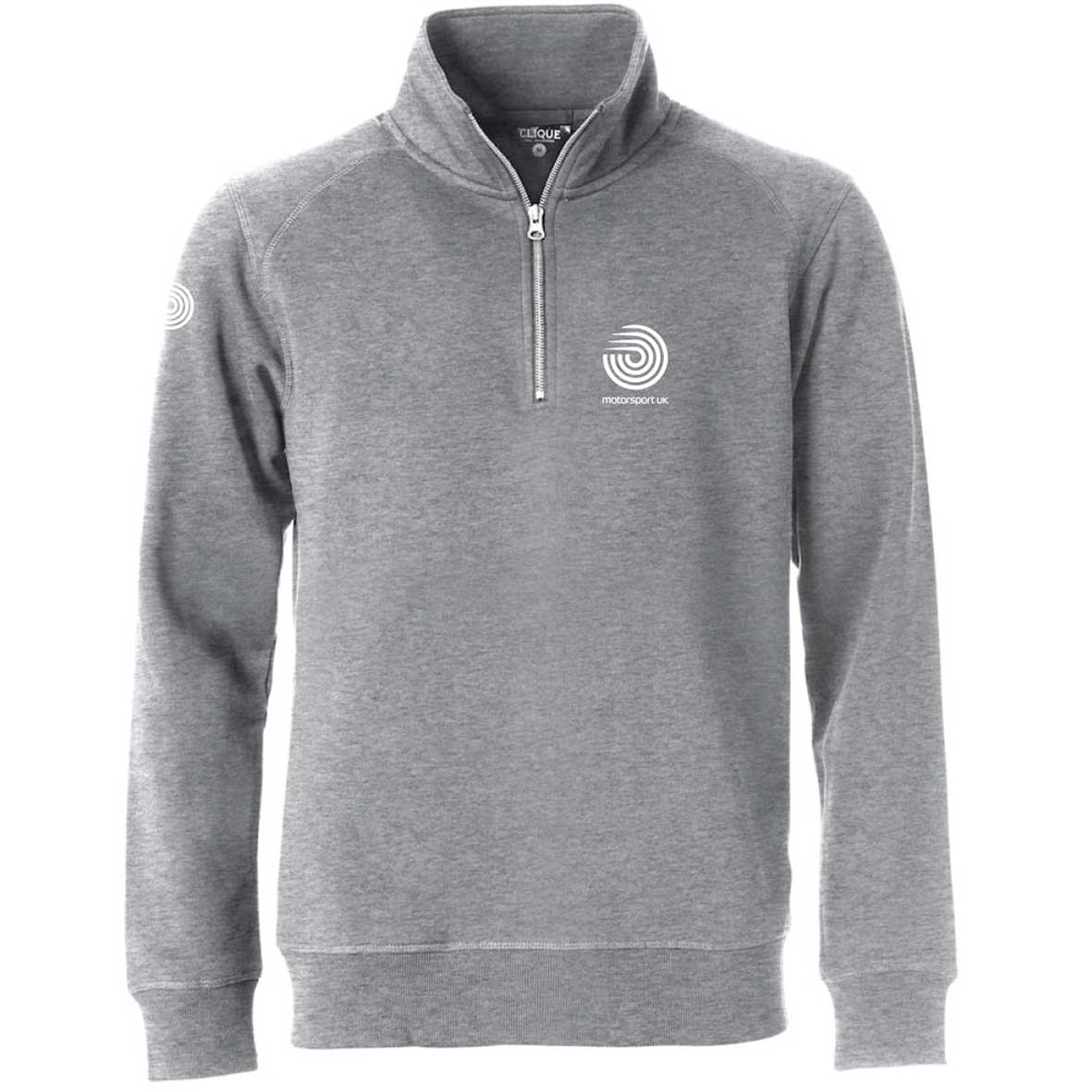 Sweat-shirt à col zippé MSUK - Charbon