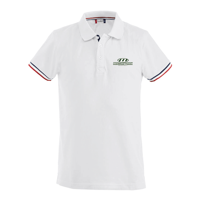 Mallory Park Striped Polo - Mens - White