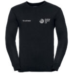 MSUK Sweat-shirt à col en V - Noir