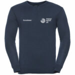 MSUK Sweatshirt mit V-Ausschnitt - Französisches Marineblau