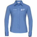 MSUK Ladies L/S Shirt - Corporate Blue