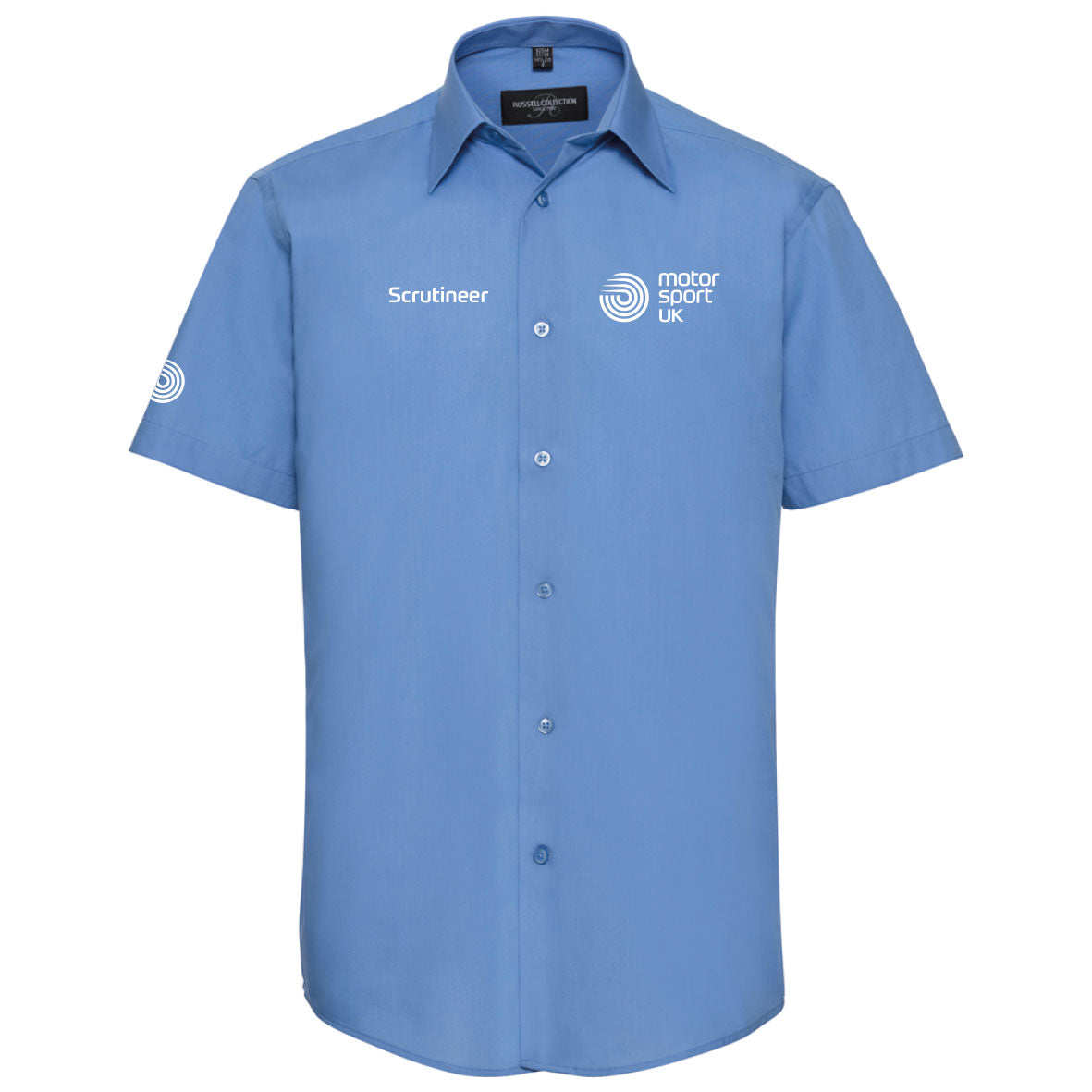 MSUK Mens S/S Shirt - Corporate Blue