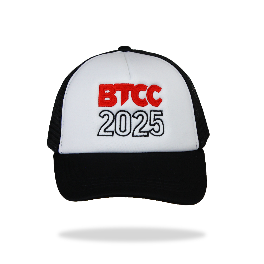 BTCC Mesh Trucker Cap - 2025 - Black/white
