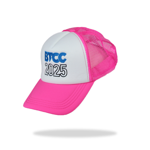 BTCC Mesh Trucker Cap - 2025 - Super pink/white