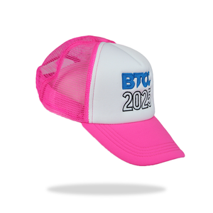 BTCC Mesh Trucker Cap - 2025 - Super pink/white