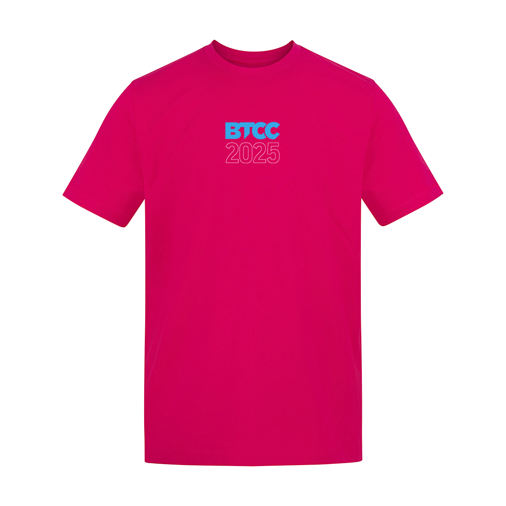 BTCC Blueprint T-Shirt - 2025 - Hot Pink