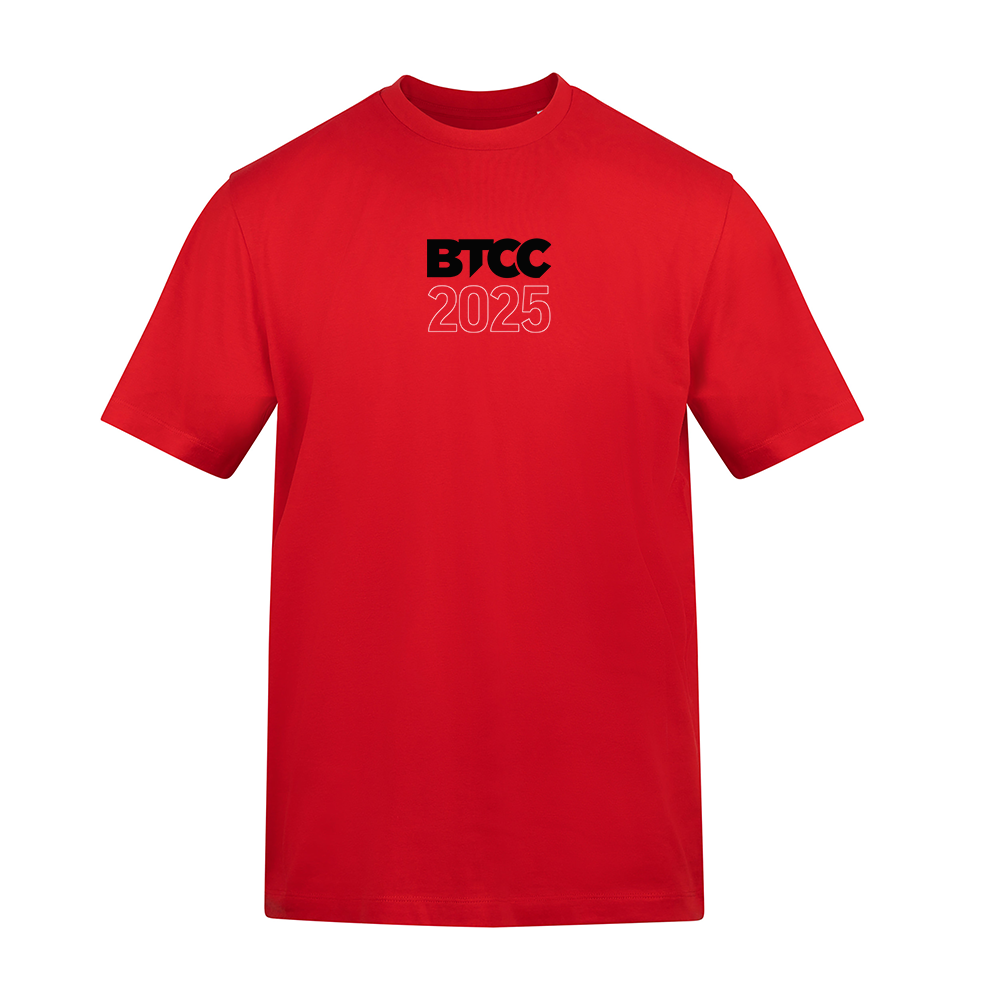 BTCC Blueprint T-Shirt - 2025 - Fire Red