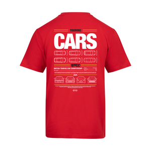 BTCC Blueprint T-Shirt - 2025 - Fire Red