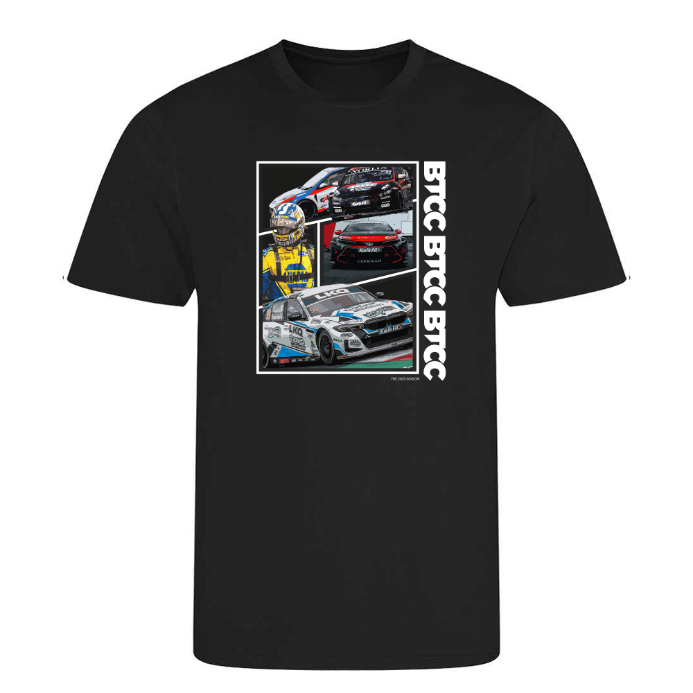 BTCC Calendar T-Shirt - Design 3 - 2025 - Black