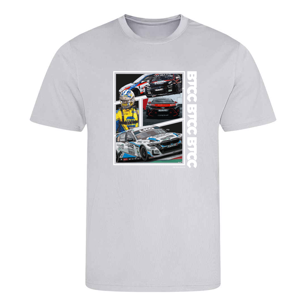 BTCC Calendar T-Shirt - Design 3 - 2025 - Pacific Grey