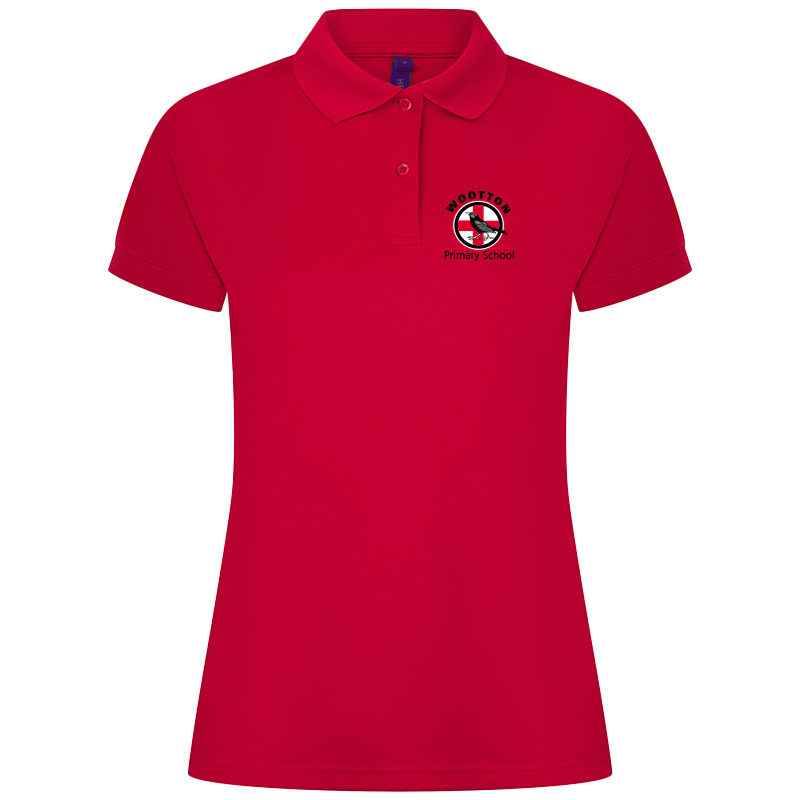 Wootton Primary School Polo Shirt - Ladies - Classic Red