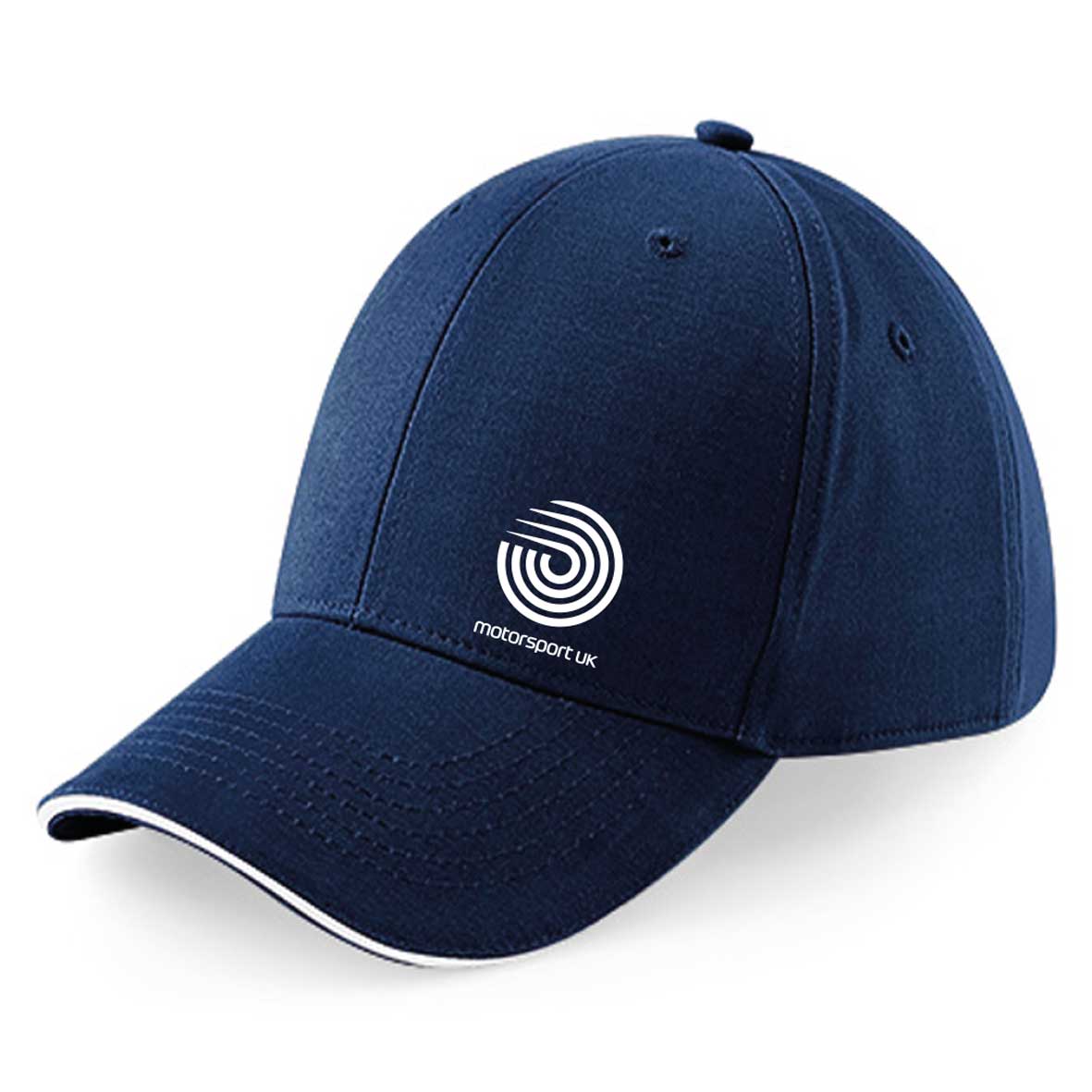 Casquette brodée Motorsport UK - F Navy/blanc