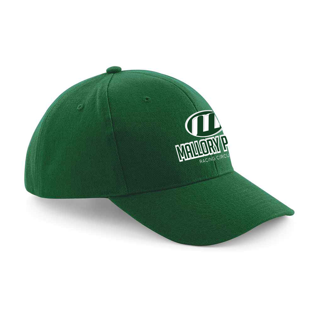 Mallory Park Heavy Brushed Cotton Cap - Forest green