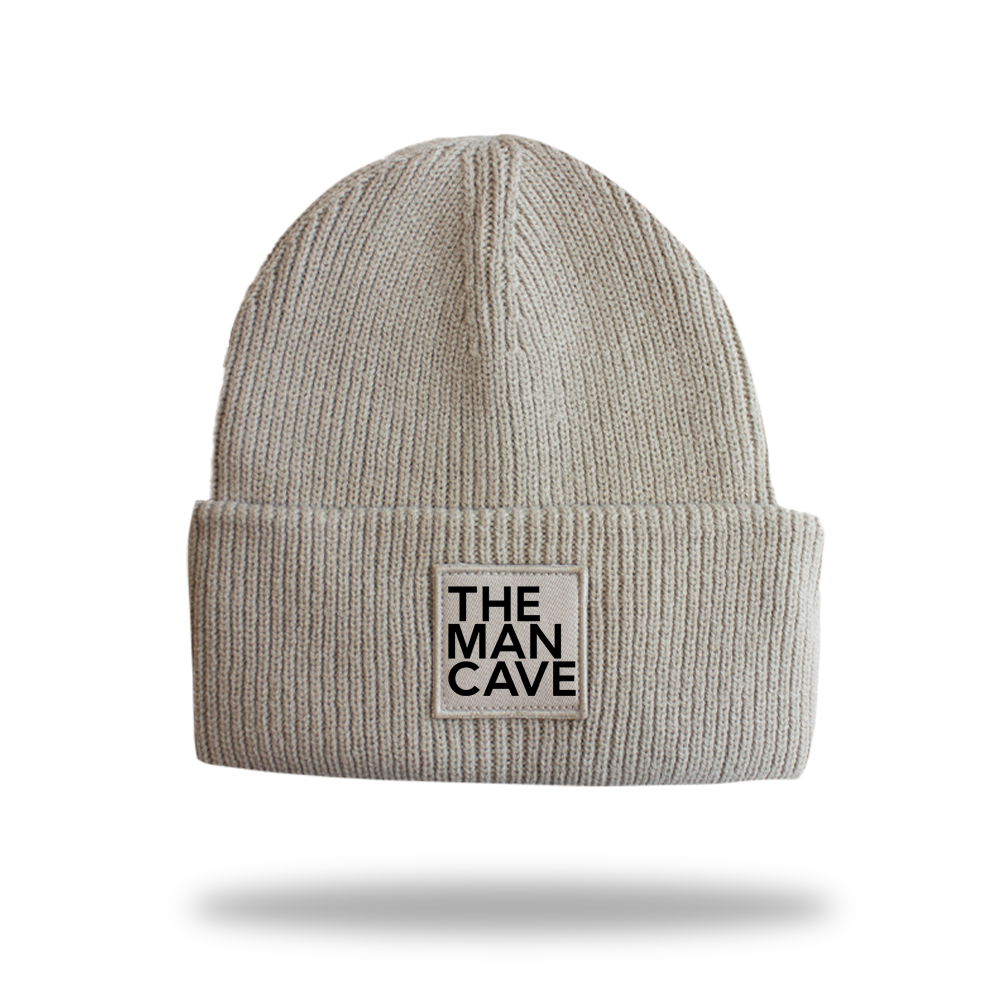 The Man Cave Beanie - Natural Stone