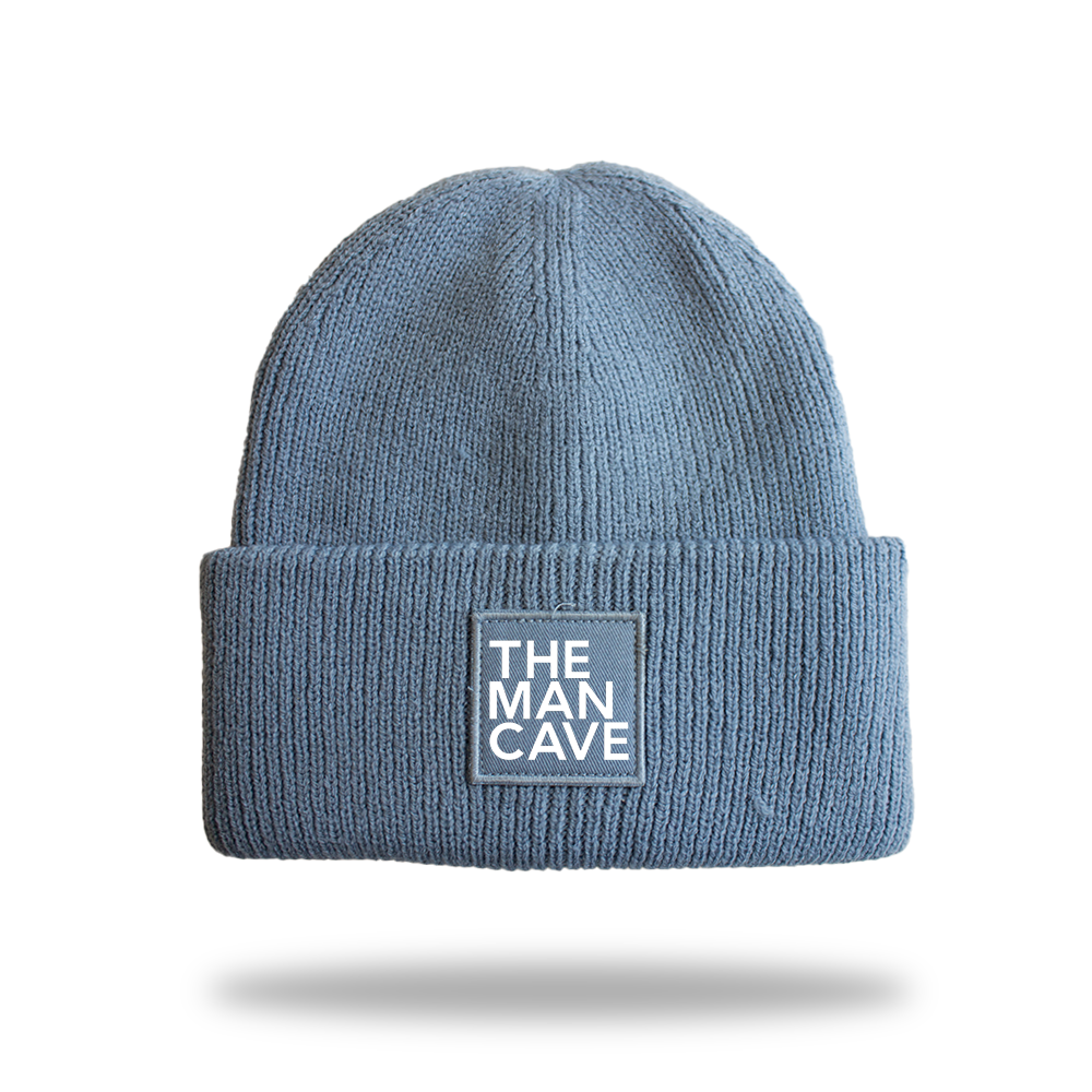 The Man Cave Beanie - Dusty blue