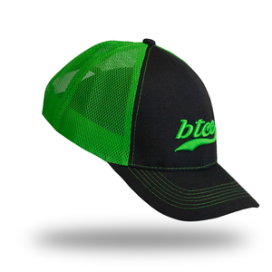 BTCC Mesh Cap - Charcoal/Bright Green