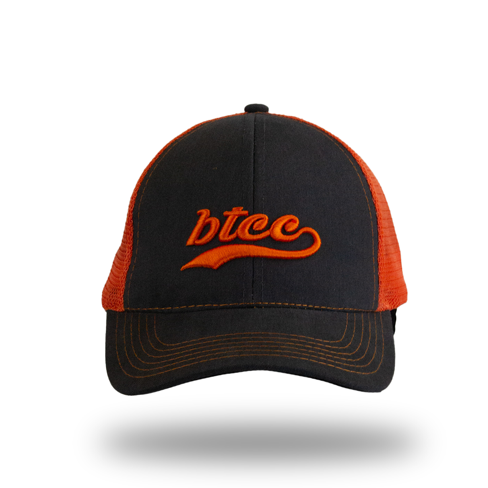 BTCC Mesh Cap - Charcoal/orange