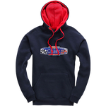 CSCC Contrast Hoodie - Navy/red