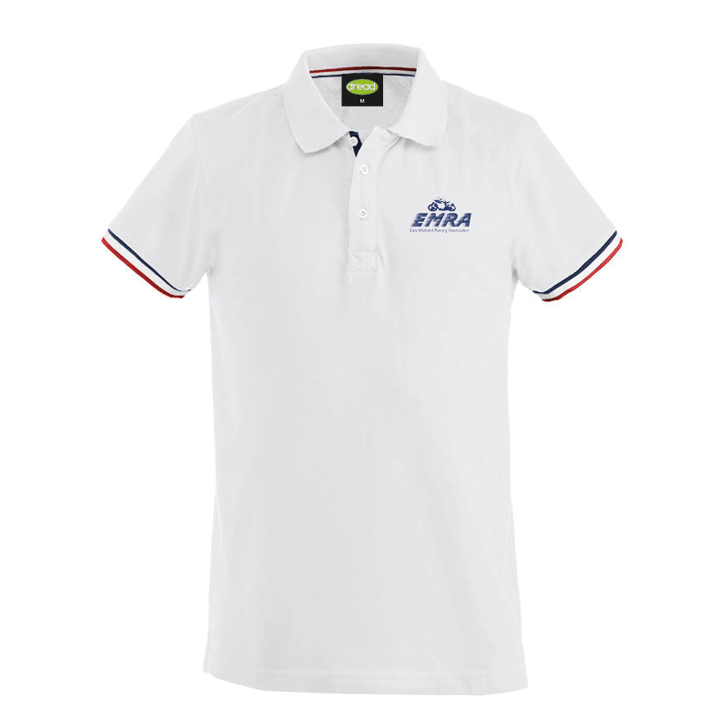 EMRA Striped Polo - Mens - White
