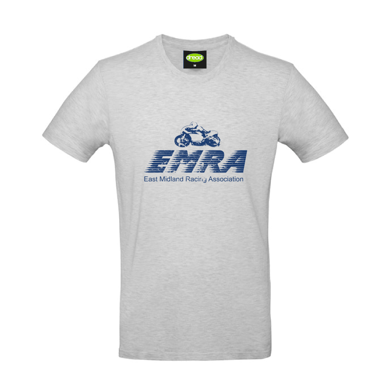 EMRA Distressed Logo T-Shirt - Ash
