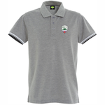 HSCC Striped Polo - Mens - Grey melange