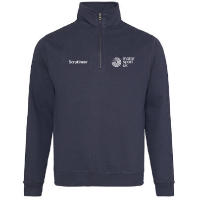 Motorsport UK Zip Neck Jumper - New fr. navy