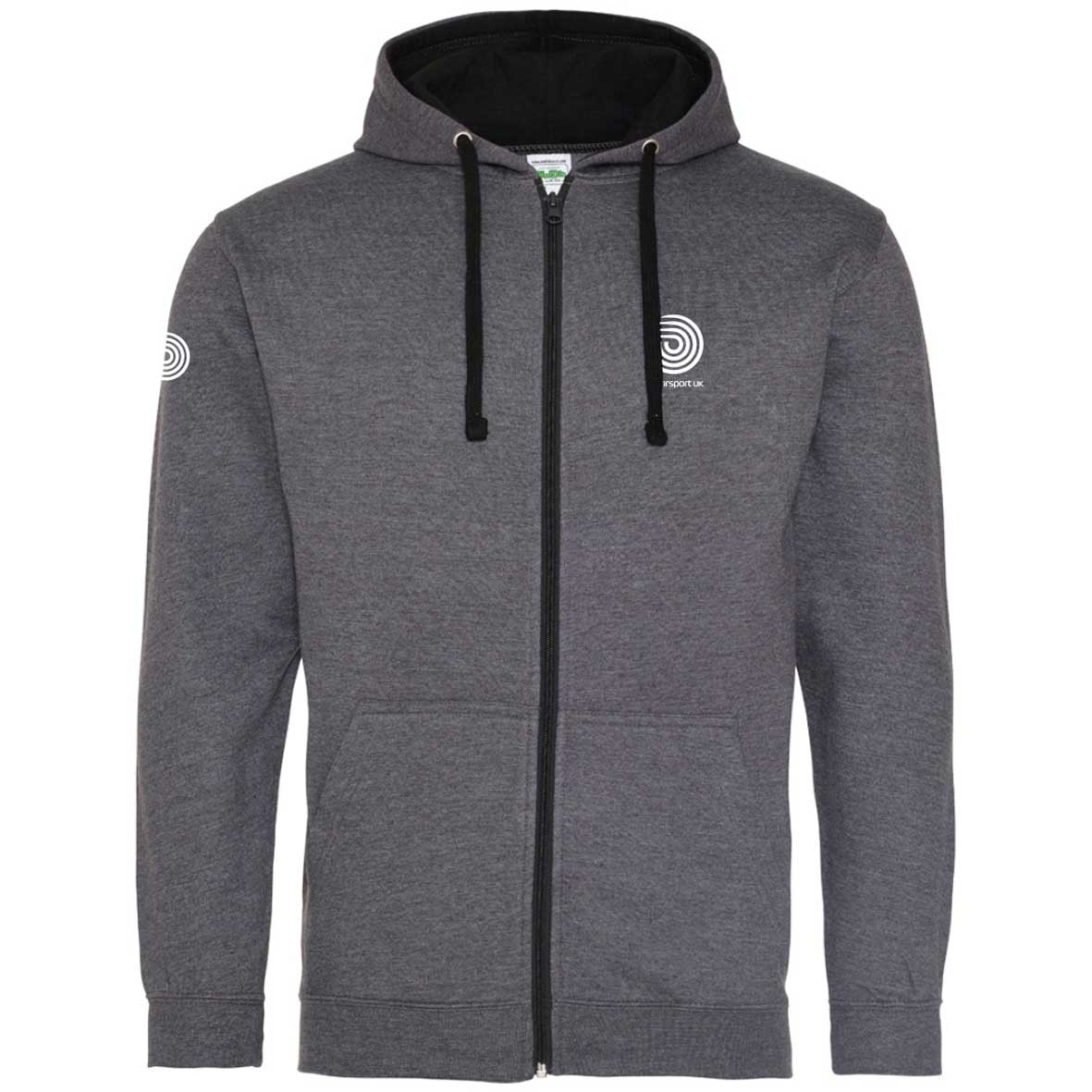 Sweat à capuche épais Motorsport UK - Charc./jet blk