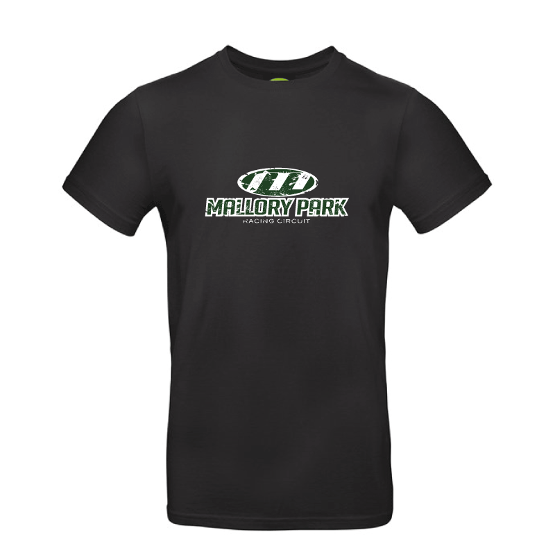 Mallory Park Distressed Logo T-Shirt - Black