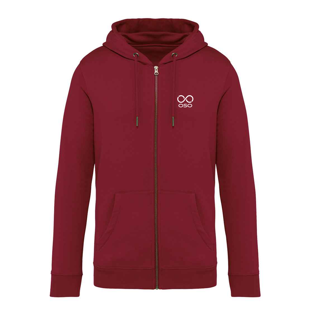 OSO Ultimate Zip Hoodies - Unisex - Hibiscus