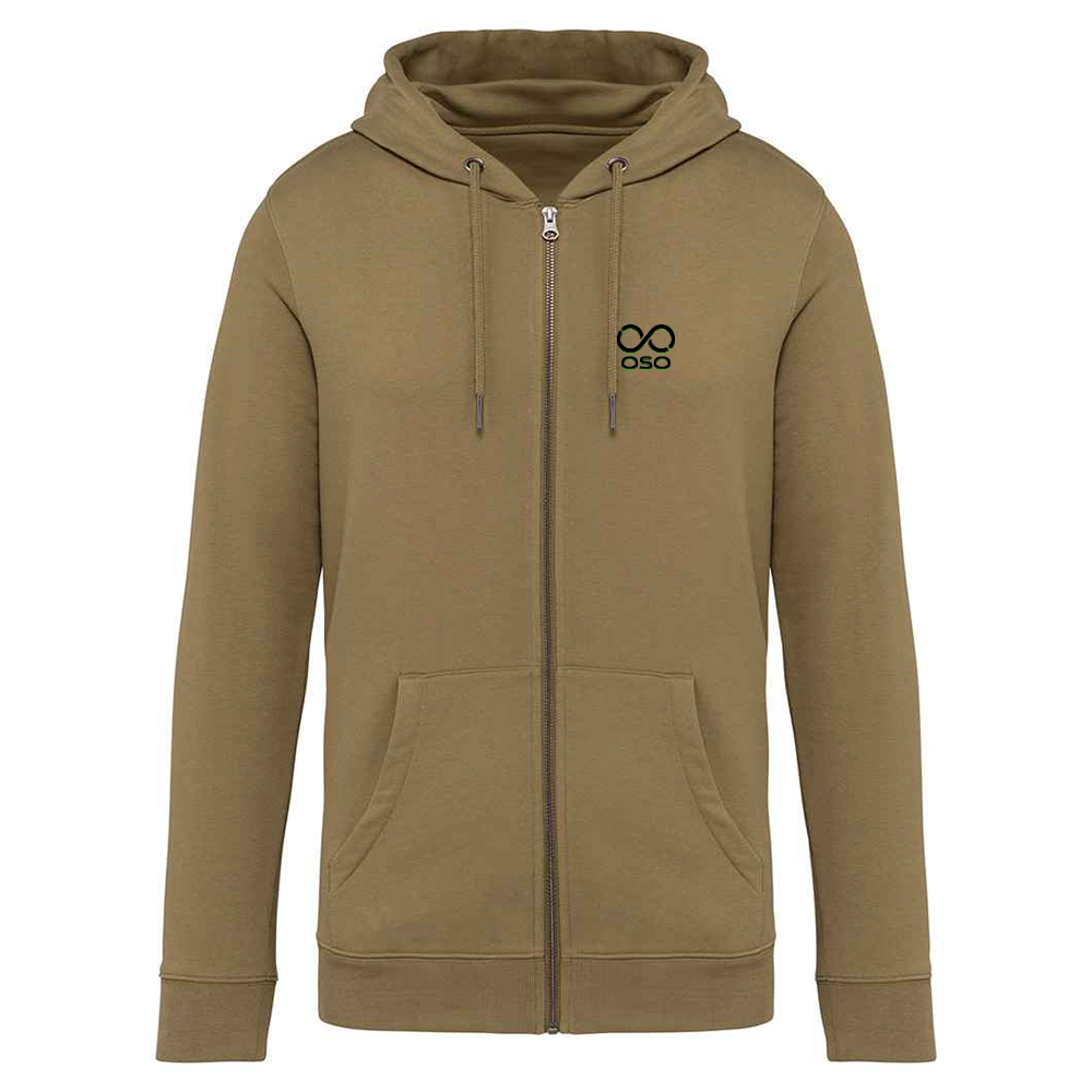 OSO Ultimate Zip Hoodies - Unisex - Light Olive