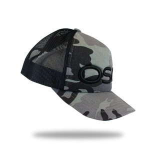 OSO Camo Trucker Cap - Dark camo/black