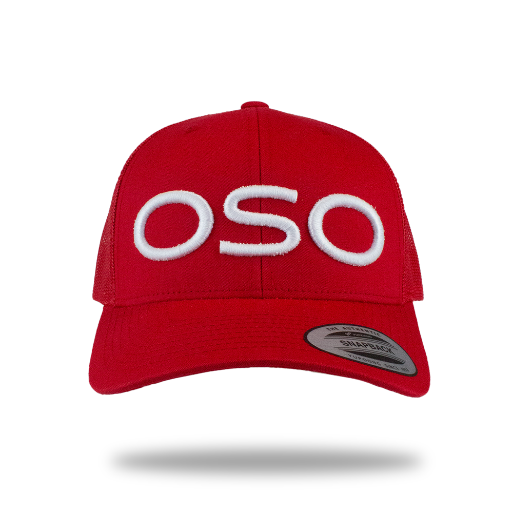 OSO Trucker Cap - Red/white