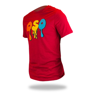 OSO 'Liquid' T-Shirt - Hibiscus Red