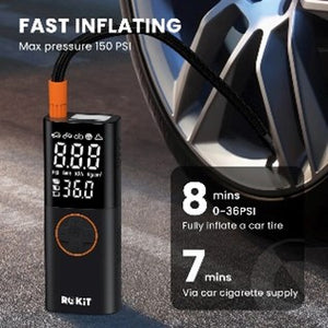 ROKiT UP - 7800mAh Portable Tyre Inflator - .