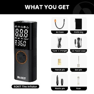 ROKiT UP - 7800mAh Portable Tyre Inflator - .