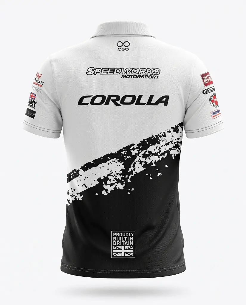 Speedwork white polo back.webp